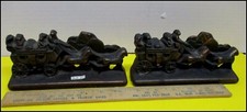 Antque Very Heavy Vintage Bronze JUDD Stage Coach Western BOOKENDS Numbered picture