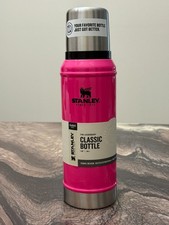 Stanley The Legendary Classic 1 Quart Thermos Bottle, Hot Neon Pink, Ltd Ed, NWT picture