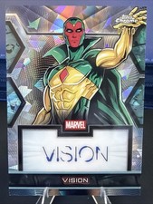 2026 Topps Chrome Marvel Comics Vision Autograph Black Refractor 09/10 picture