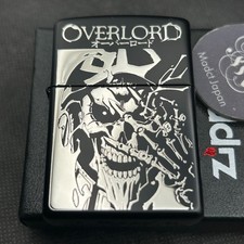 Zippo Overlord Ainz Ooal Gown Albedo Black Brass Regular Anime Lighter Japan picture