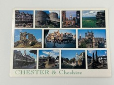 Chester & Cheshire Multi-View Postcard UK Travel Souvenir picture