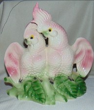 MCM 1959 Maddux of Calif. Twin Cockatoo TV Lamp-Retro-Pink and White-Works picture