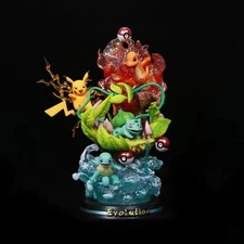 Pokémon Starter Evolution 26cm COLLECTIBLE STATUE Anime Action Figure picture