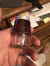3” SOUVENIR LYND MINN SALT SHAKER. RUBY FLASH MN MINNESOTA . 1900’s Lid  picture