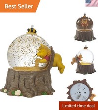 Delightful Pooh Bear Collectible Musical Snow Globe - 5.5 Inch Display Piece picture
