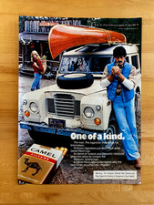 1978 Print Ad Camel Filters Cigarettes Land Rover Series II picture