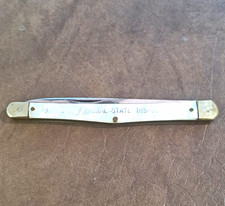 Vintage Gerson Co Boston 24 Slipjoint Pocketknife 2-Blade Stainless Mother Pearl picture