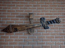 Witco Tiki Wood Sword Art.  Tiki Bar Must Have Vintage 1960's picture