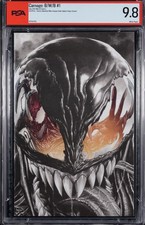 Carnage: Black, White & Blood #1 Splash Virgin Mico Suayan Variant 2021 PSA 9.8 picture