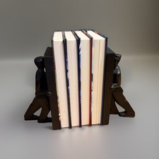 Chris Collicott for Kikkerland Bookends Male Leaning Figurine Vintage Art Deco picture