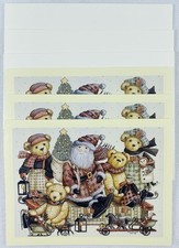Nita Showers Art Teddy’s Christmas Collection - Vintage 1995 Lang 8 x 6 Card 3ct picture