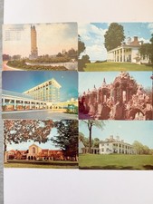 Lot of 6 Vintage Postcards 1910-1977 St Louis Mount Vernon Grotto Redemption picture