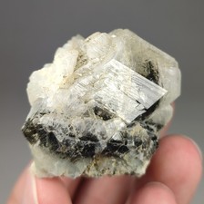 69-gm K Feldspar Var. Adularia Cluster on Matrix, Specimen from Skardu Pakistan picture