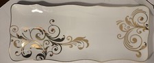Clearance Pier One Elegant Swirl Rectangular Serving Tray 18