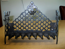Old Morocco Bronze Oil Channukiah Channukah Hannukah Menorah Judaica picture
