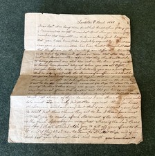 Brigadier Gen. William Barton March 8th, 1800 Charleston He Writes To A Colonel picture