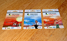 3 Different 2007 NEXON Game Cards - Unused (No Cash Value) COLLECTIBLE ONLY picture