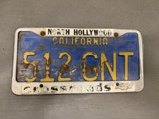 Crossroads Chevrolet North Hollywood CA Vintage Metal Dealer License Plate Frame picture