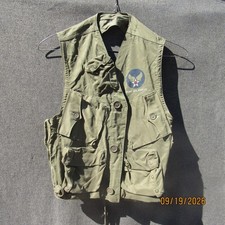 WWII USAAF Pilots Early Slant Pocket C-1 Survival Flight Vest By Breslee MINT picture