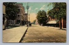Antique Ohio Postcard PIQUA Wayne Street South from Square 1910s picture
