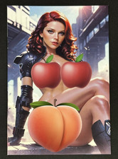 Keys comics Black Widow Marvel Virgin full Naughty ltd 100 NM+ picture