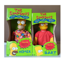 Vivid Imaginations The Simpsons Talking Homer & Bart Simpson Dolls Matt Groening picture