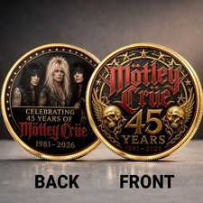 Mötley Crüe 45th Anniversary Commemorative Coin - MC001 picture