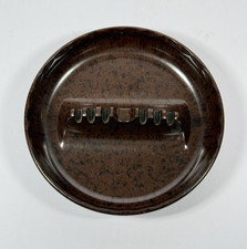 VTG Ashtray Brown Bakelite Ges-line 341 Art Deco USA Retro MCM Large 60's 70's picture