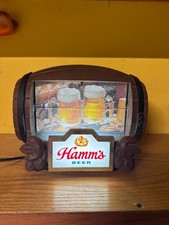 Vintage 1960s Hamm’s Beer Flipper Barrel Motion Sign Lighted Version picture