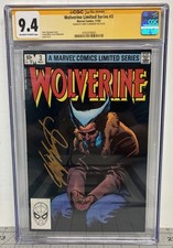 Wolverine Limited Series #3 VTG ‘82 CGC SS 9.4 NM Chris Claremont Orange Sig ✍️ picture