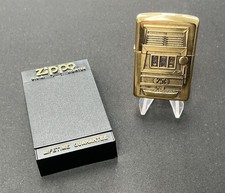 1997 ZIPPO BRASS BARRETT SMYTHE SURPRISE EMBLEM SLOT MACHINE Jackpot ~ Sealed picture