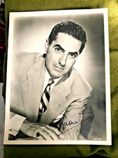 TYRONE POWER Ink Hand signed vintage photo. 8 1/2in X 6 1/2