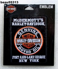 ⭐MCDERMOTTS FORT ANN-LAKE GEORGE NEW YORK HARLEY DAVIDSON DEALER EMBLEM PATCH picture