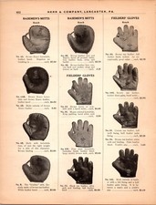 Vintage 1910s Reach Baseball Mitts Gloves Catalog Print Ad Herr & Co. picture