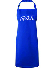 (SEALED) MCDONALD'S MCCAFE APRON ROYAL BLUE COLOR MCDONALDS COLLECTIBLE picture