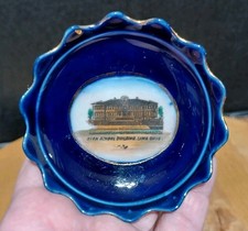 Antique Early 1900's High School Building Lima Ohio Souvenir Trinket Dish picture