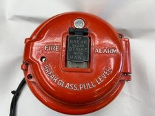 Vintage Antique FARADAY  Red Round Fire Alarm Pull Station 421 picture