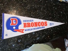 1977 Denver Broncos World champions full size Pennant picture