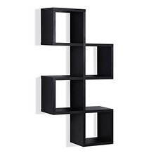 Danya B. Cubby Chessboard Wall Shelf – Black picture