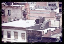 sl92 Original slide 1970’s  NYC New York skyline view downtown 258a picture