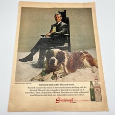 Smirnoff Vodka Vintage Print Ad 10”x13.5” Johnny Carson picture