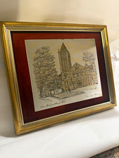 Vintage Reed & Barton Damascene Etching University Illinois Alma Mater picture