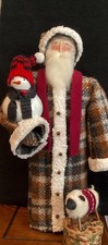Handmade Santa with Snowman picture