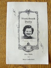 Nancy Ann Storybook Dolls Cabinet Catalog Wee Dolls for Wee Collectors 1940s picture