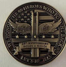 FBI Pittsburgh  9/11  Flight 93 “Let’s Roll” 25th Anniversary Challenge Coin picture