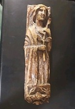 HAUNTED Plaster Wall Statue of St. Catherine of Siena 14 Inches Restoration  picture