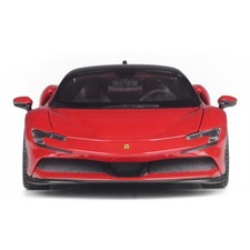 1:24 Ferrari SF90 Stradale Red Plug-In Hybrid Supercar Alloy Car Model Diecas picture