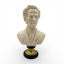 Vintage Fredrick Chopin Bust Statue Sculpture Marbleized Resin picture