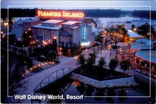 FL, Florida  PLEASURE ISLAND~Night View  WALT DISNEY WORLD RESORT  4X6 Postcard picture