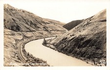 WASHINGTON RPPC REAL PHOTO POSTCARD: VIEW OF SNAKE RIVER, YAKIMA CANYON, WA picture